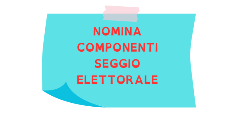 Designazione componenti del seggio elettorale per il rinnovo del Consiglio d’istituto triennio 2024/27